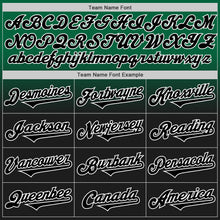 Load image into Gallery viewer, Custom Kelly Green Black-White Authentic Fade Fashion Baseball Jersey
