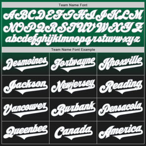 Custom Kelly Green Black-Gray Authentic Fade Fashion Baseball Jersey