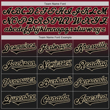 Load image into Gallery viewer, Custom Crimson Black-Cream Authentic Fade Fashion Baseball Jersey
