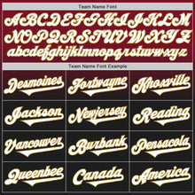 Load image into Gallery viewer, Custom Crimson Black-Old Gold Authentic Fade Fashion Baseball Jersey
