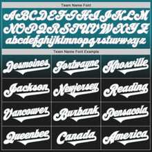 Load image into Gallery viewer, Custom Teal Black-Gray Authentic Fade Fashion Baseball Jersey
