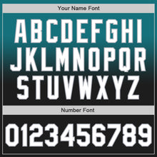 Load image into Gallery viewer, Custom Teal Black-Gray Authentic Fade Fashion Baseball Jersey
