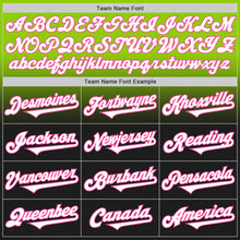 Load image into Gallery viewer, Custom Neon Green Black-Pink Authentic Fade Fashion Baseball Jersey

