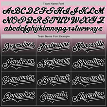 Load image into Gallery viewer, Custom Light Pink Black-White Authentic Fade Fashion Baseball Jersey
