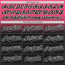 Load image into Gallery viewer, Custom Neon Pink Black-White Authentic Fade Fashion Baseball Jersey
