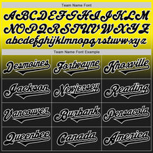 Load image into Gallery viewer, Custom Light Yellow Black-White Authentic Fade Fashion Baseball Jersey
