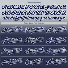 Load image into Gallery viewer, Custom Silver Navy-White Authentic Fade Fashion Baseball Jersey
