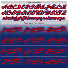 Load image into Gallery viewer, Custom White Red-Royal Authentic Fade Fashion Baseball Jersey
