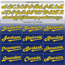 Load image into Gallery viewer, Custom White Yellow-Royal Authentic Fade Fashion Baseball Jersey

