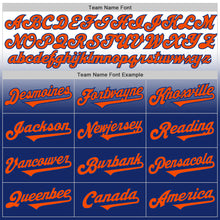 Load image into Gallery viewer, Custom White Orange-Royal Authentic Fade Fashion Baseball Jersey
