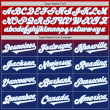 Load image into Gallery viewer, Custom Red White Royal-Light Blue Authentic Fade Fashion Baseball Jersey
