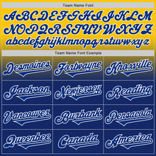 Load image into Gallery viewer, Custom Yellow Royal-White Authentic Fade Fashion Baseball Jersey
