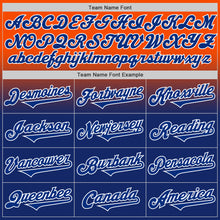 Load image into Gallery viewer, Custom Orange Royal-White Authentic Fade Fashion Baseball Jersey
