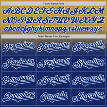 Load image into Gallery viewer, Custom Old Gold Royal-White Authentic Fade Fashion Baseball Jersey
