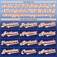 Load image into Gallery viewer, Custom Light Blue White Royal-Orange Authentic Fade Fashion Baseball Jersey

