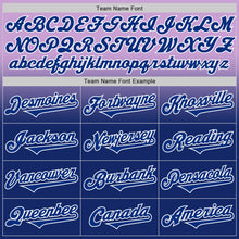 Load image into Gallery viewer, Custom Light Purple Royal-White Authentic Fade Fashion Baseball Jersey
