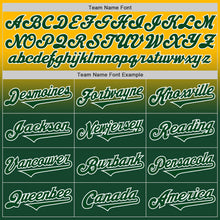 Load image into Gallery viewer, Custom Gold Green-White Authentic Fade Fashion Baseball Jersey
