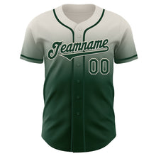 Load image into Gallery viewer, Custom Cream Green Authentic Fade Fashion Baseball Jersey
