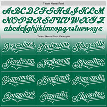 Load image into Gallery viewer, Custom White Kelly Green Authentic Fade Fashion Baseball Jersey
