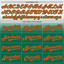 Load image into Gallery viewer, Custom White Orange-Kelly Green Authentic Fade Fashion Baseball Jersey
