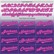 Load image into Gallery viewer, Custom White Pink-Purple Authentic Fade Fashion Baseball Jersey
