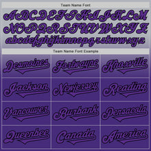 Load image into Gallery viewer, Custom Gray Purple-Black Authentic Fade Fashion Baseball Jersey
