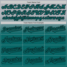 Load image into Gallery viewer, Custom Gray Teal-Black Authentic Fade Fashion Baseball Jersey
