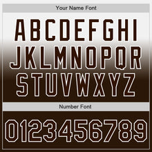 Load image into Gallery viewer, Custom White Brown Authentic Fade Fashion Baseball Jersey
