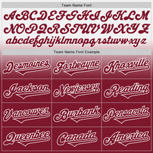 Load image into Gallery viewer, Custom White Crimson Authentic Fade Fashion Baseball Jersey
