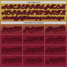 Load image into Gallery viewer, Custom Old Gold Crimson-Black Authentic Fade Fashion Baseball Jersey
