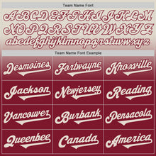 Load image into Gallery viewer, Custom Cream Crimson Authentic Fade Fashion Baseball Jersey
