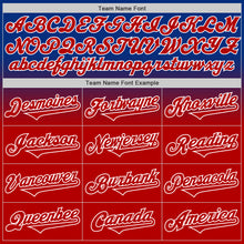 Load image into Gallery viewer, Custom Royal Red-White Authentic Fade Fashion Baseball Jersey

