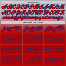 Load image into Gallery viewer, Custom Gray Red-Royal Authentic Fade Fashion Baseball Jersey
