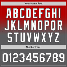 Load image into Gallery viewer, Custom Red White-Steel Gray Authentic Fade Fashion Baseball Jersey
