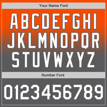 Load image into Gallery viewer, Custom Orange White-Steel Gray Authentic Fade Fashion Baseball Jersey
