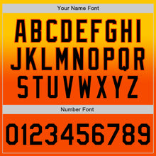 Load image into Gallery viewer, Custom Yellow Black-Orange Authentic Fade Fashion Baseball Jersey
