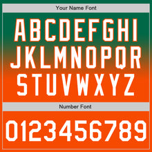 Load image into Gallery viewer, Custom Kelly Green White-Orange Authentic Fade Fashion Baseball Jersey
