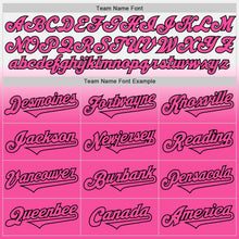 Load image into Gallery viewer, Custom White Pink-Black Authentic Fade Fashion Baseball Jersey
