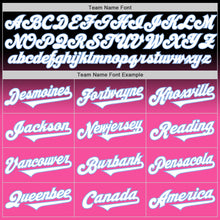 Load image into Gallery viewer, Custom Black White Pink-Light Blue Authentic Fade Fashion Baseball Jersey
