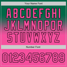 Load image into Gallery viewer, Custom Kelly Green Pink-Black Authentic Fade Fashion Baseball Jersey
