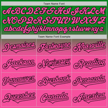 Load image into Gallery viewer, Custom Grass Green Pink-Black Authentic Fade Fashion Baseball Jersey
