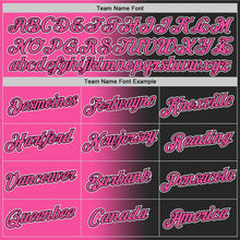 Load image into Gallery viewer, Custom Black Pink-White Gradient Fashion Performance T-Shirt
