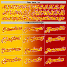 Load image into Gallery viewer, Custom Red Yellow-White Gradient Fashion Performance T-Shirt
