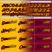 Load image into Gallery viewer, Custom Maroon Gold-Black Gradient Fashion Performance T-Shirt
