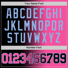 Load image into Gallery viewer, Custom Black Pink-Light Blue Authentic Gradient Fashion Basketball Jersey
