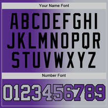 Load image into Gallery viewer, Custom Purple Gray-Black Authentic Gradient Fashion Basketball Jersey
