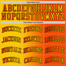 Load image into Gallery viewer, Custom Orange Yellow-Black Authentic Gradient Fashion Basketball Jersey
