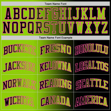 Load image into Gallery viewer, Custom Black Neon Green-Pink Authentic Gradient Fashion Basketball Jersey
