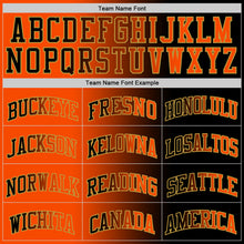 Load image into Gallery viewer, Custom Black Orange-Old Gold Authentic Gradient Fashion Basketball Jersey
