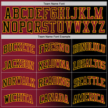 Load image into Gallery viewer, Custom Black Crimson-Gold Authentic Gradient Fashion Basketball Jersey
